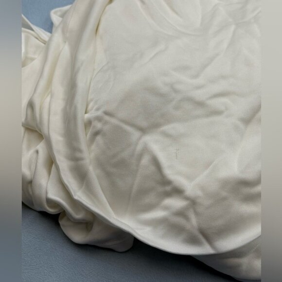 🆕 RAT & BOA 🧿 NWOT Winona White Slinky Cowl Neck Jersey Gown, Sz L - Picture 15 of 16